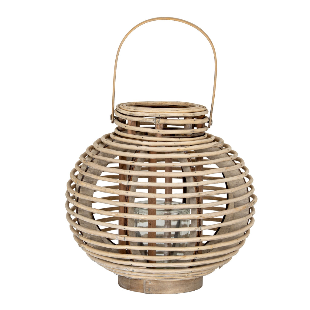 Hebron Round Willow Lantern