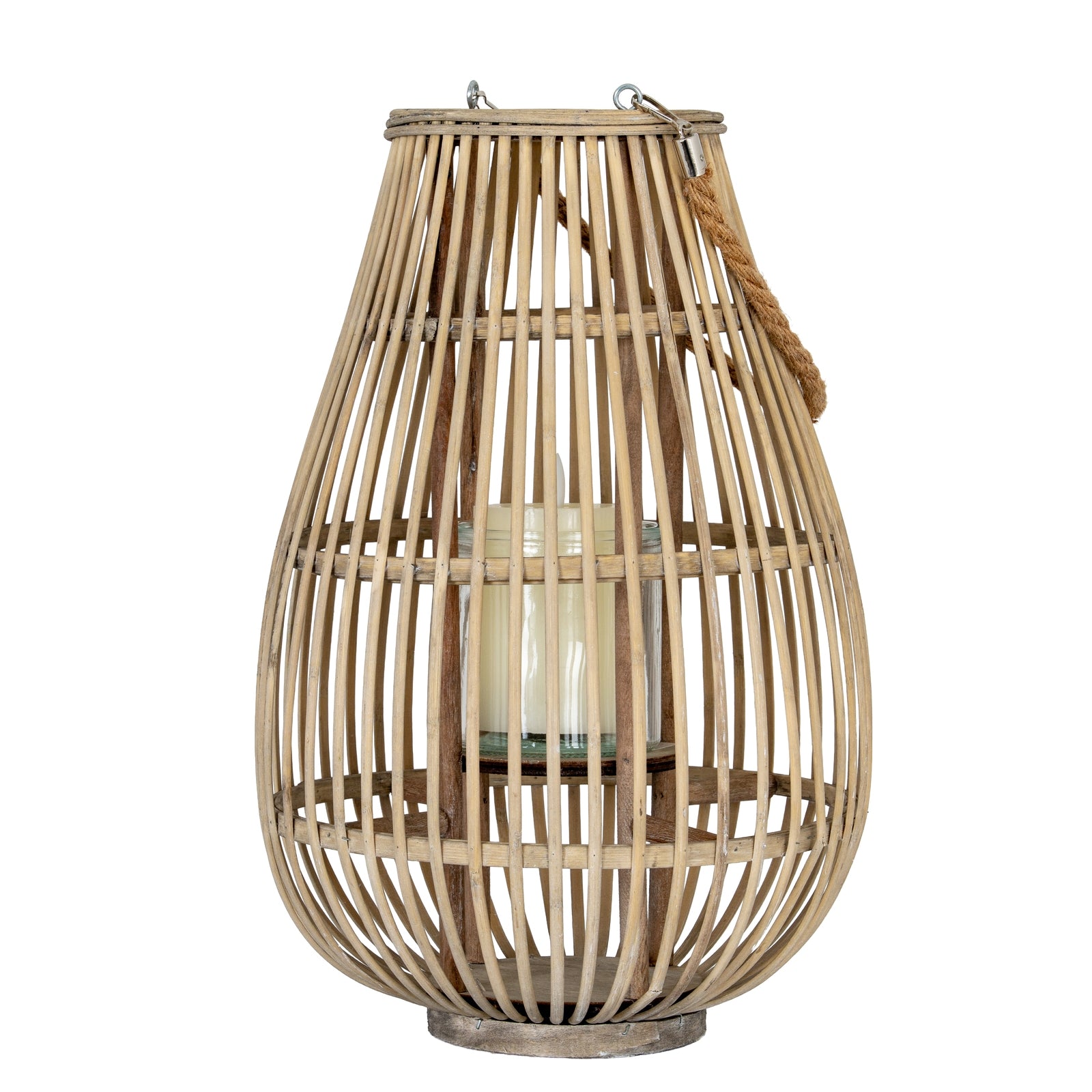 Bywell Ellipse Wicker Lantern
