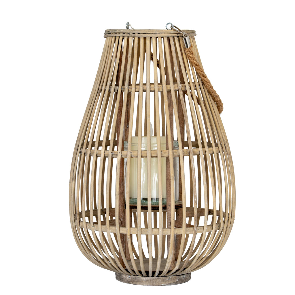 Bywell Ellipse Wicker Lantern