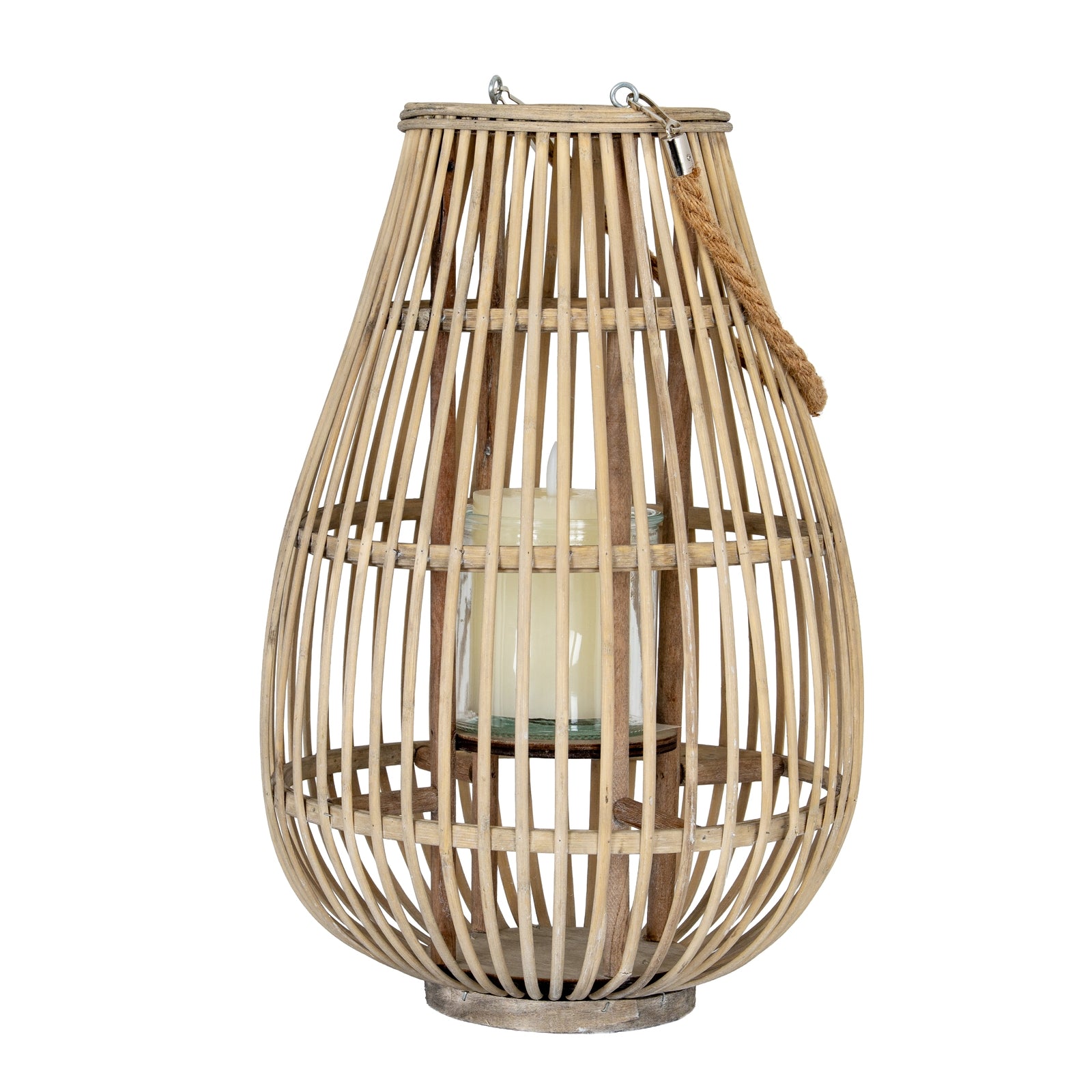 Ellington Ellipse Wicker Lantern