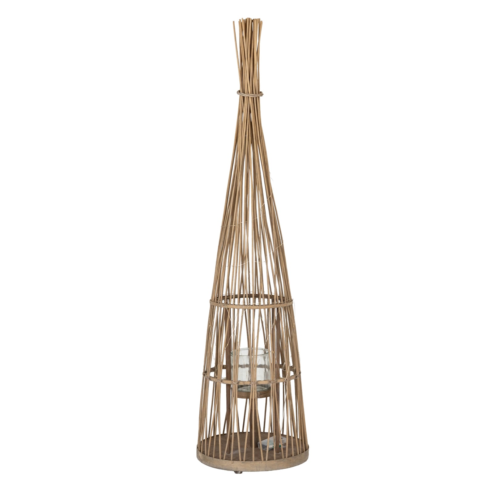 Lynemouth Conical Wicker Lantern