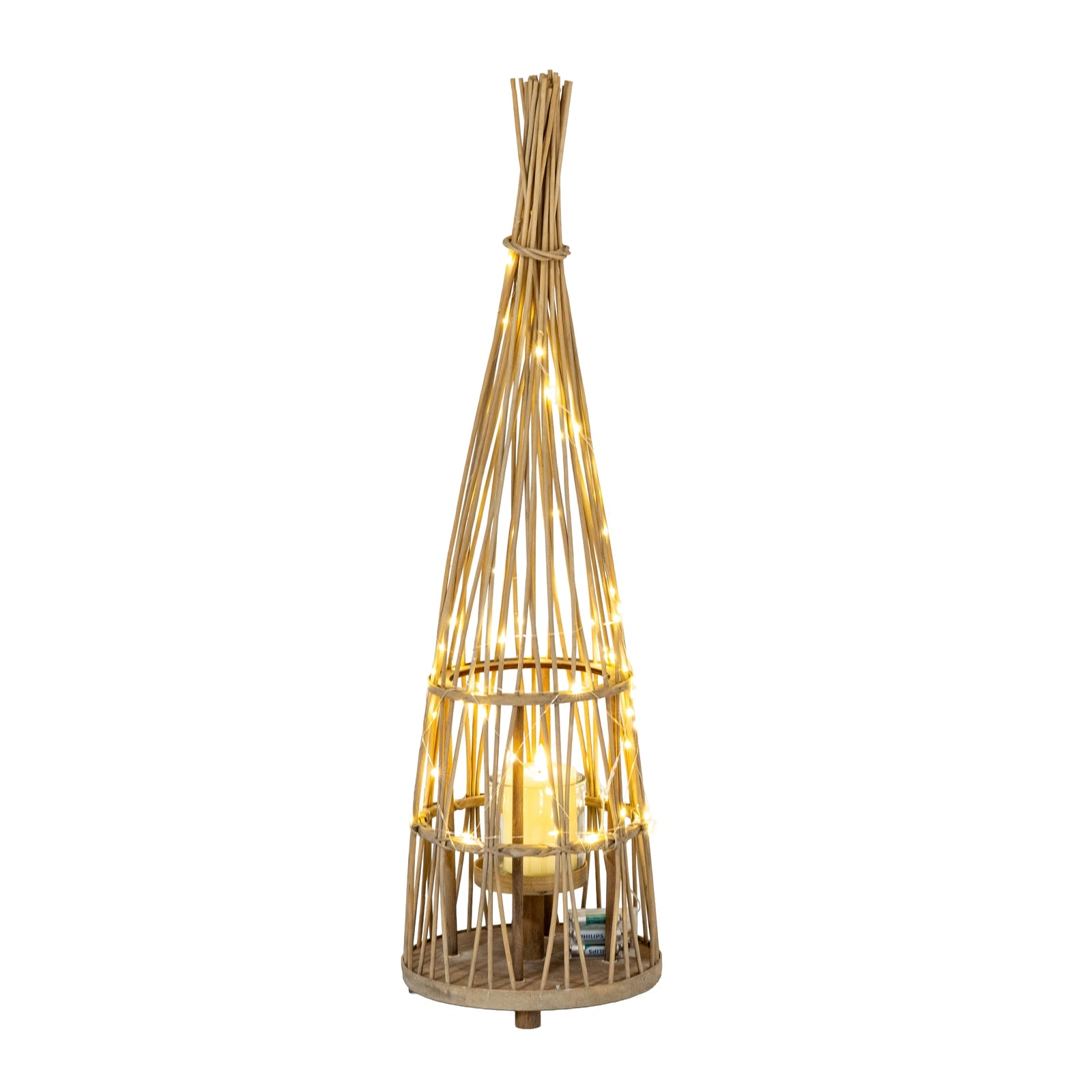 Ovington Conical Wicker Lantern