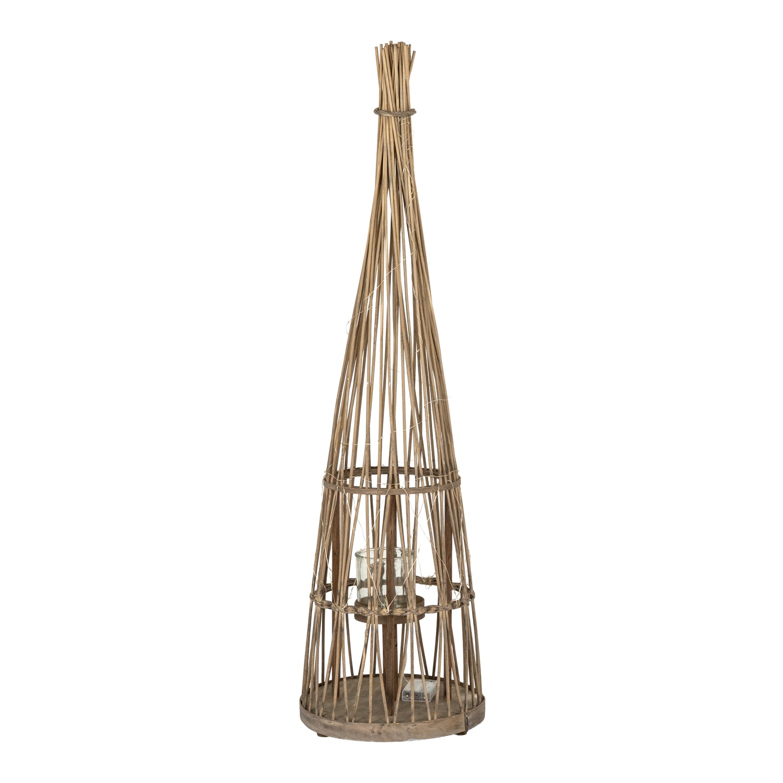 Ovington Conical Wicker Lantern