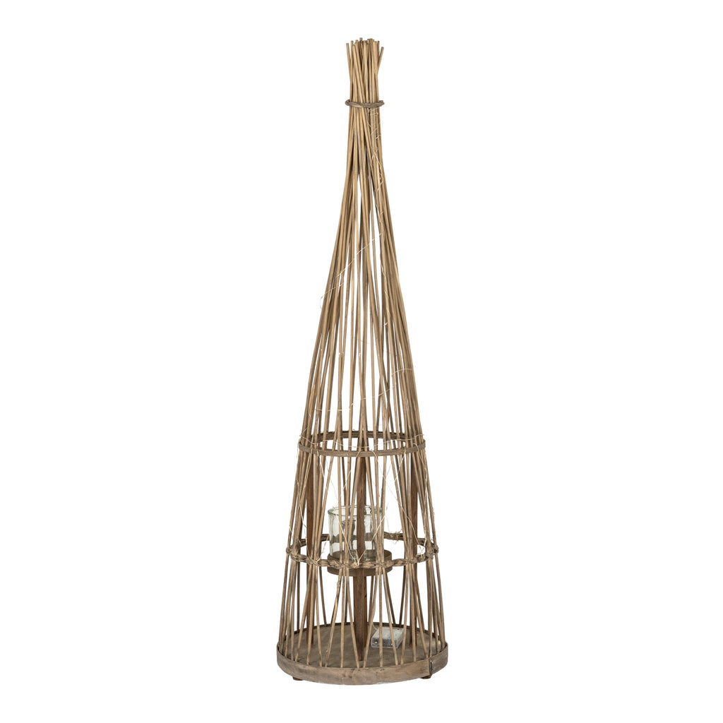 Ovington Conical Wicker Lantern