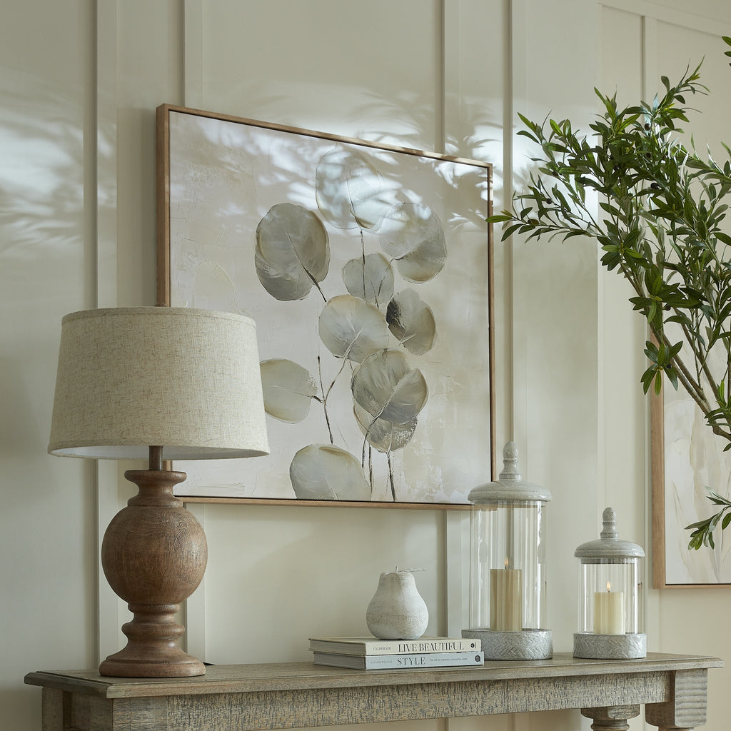 Dunstan Edged Linen Table Lamp