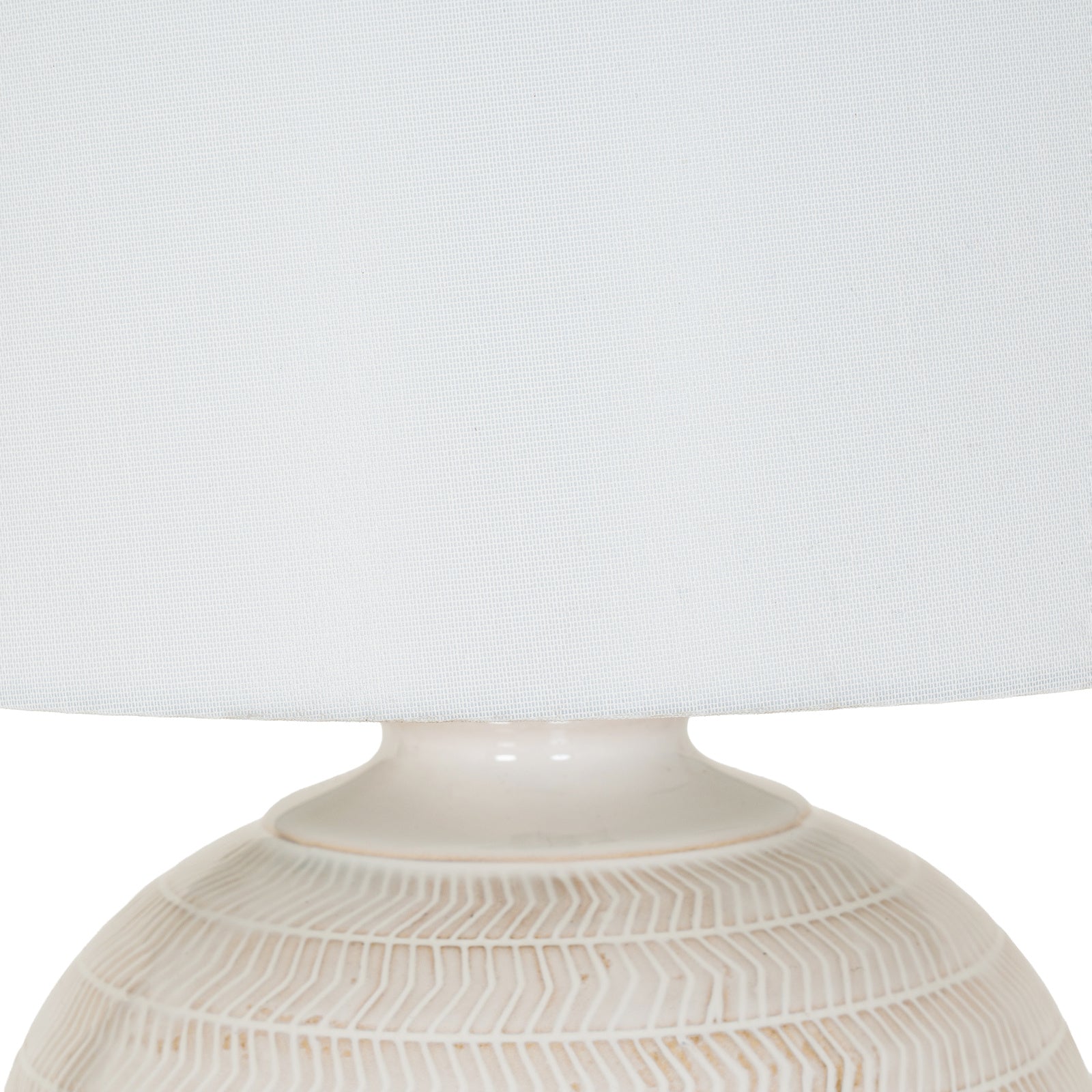 Longhoughton Chevron Ceramic Table Lamp