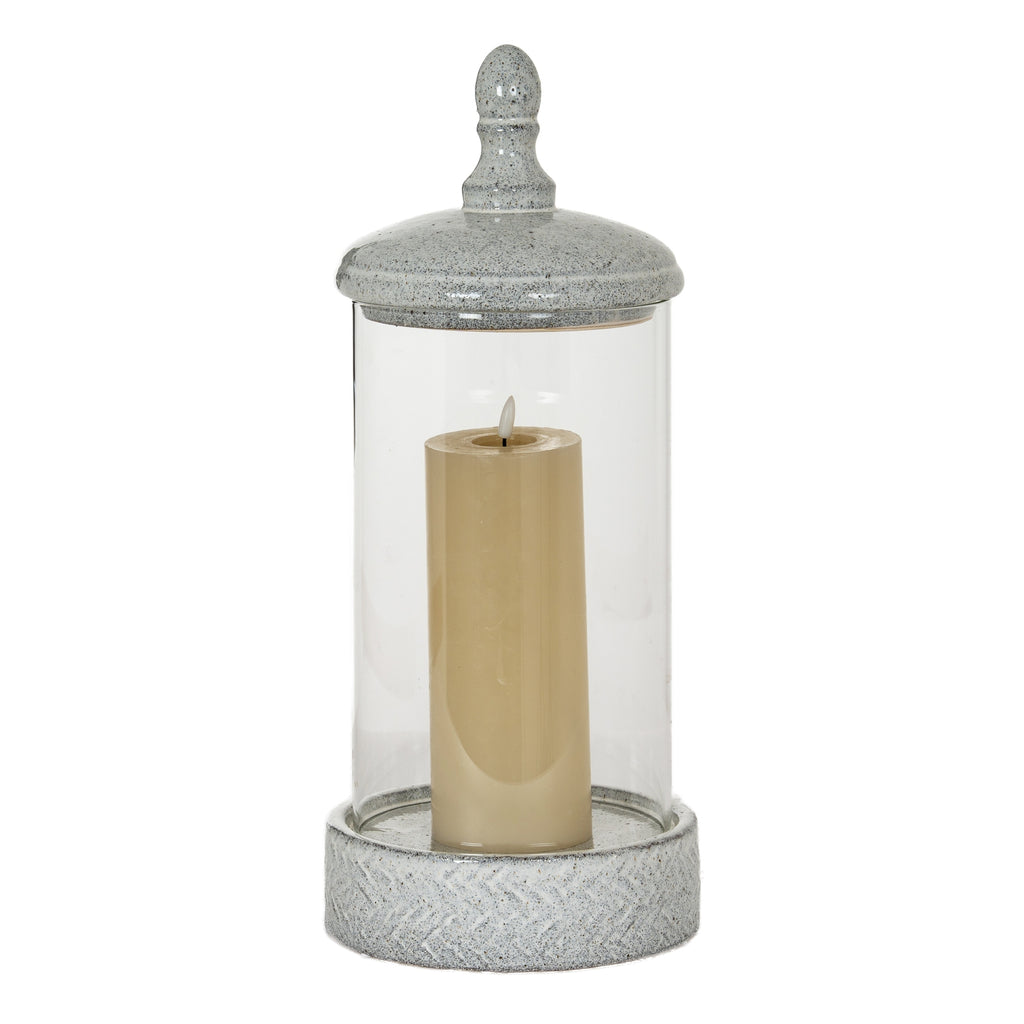 Hadston Large Hurricane Lantern With Lid