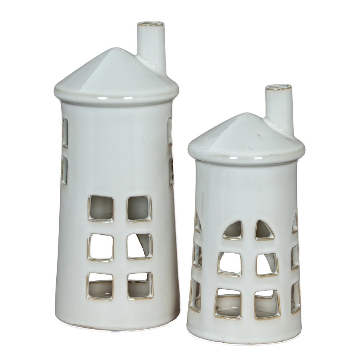 Hazon Ceramic Lighthouse Tealight Holder