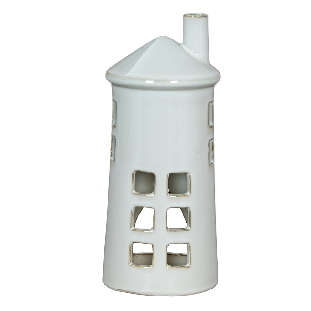 Hazon Ceramic Lighthouse Tealight Holder