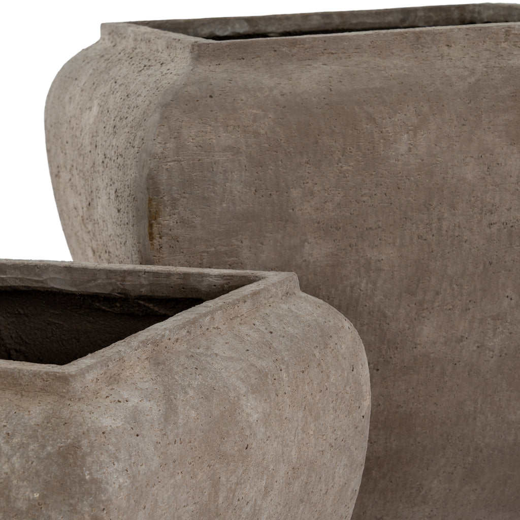 Lemmington Square Drum Planter Set