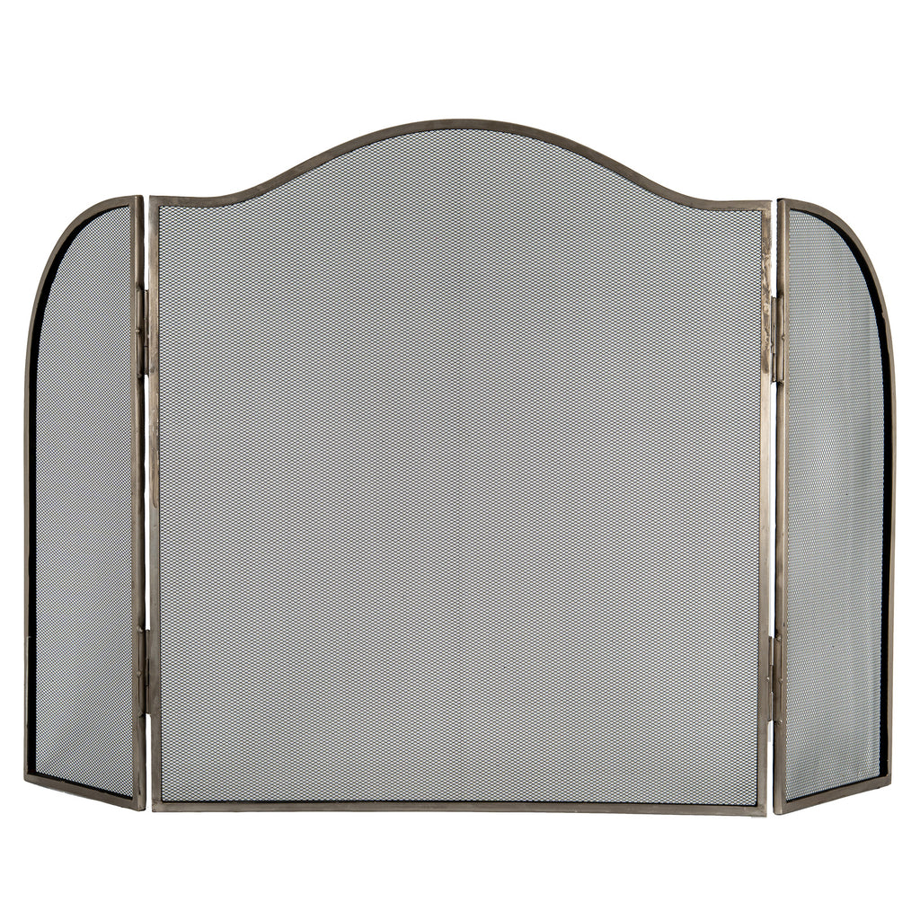 Housesteads Large Antiqued Silver Fire Screen