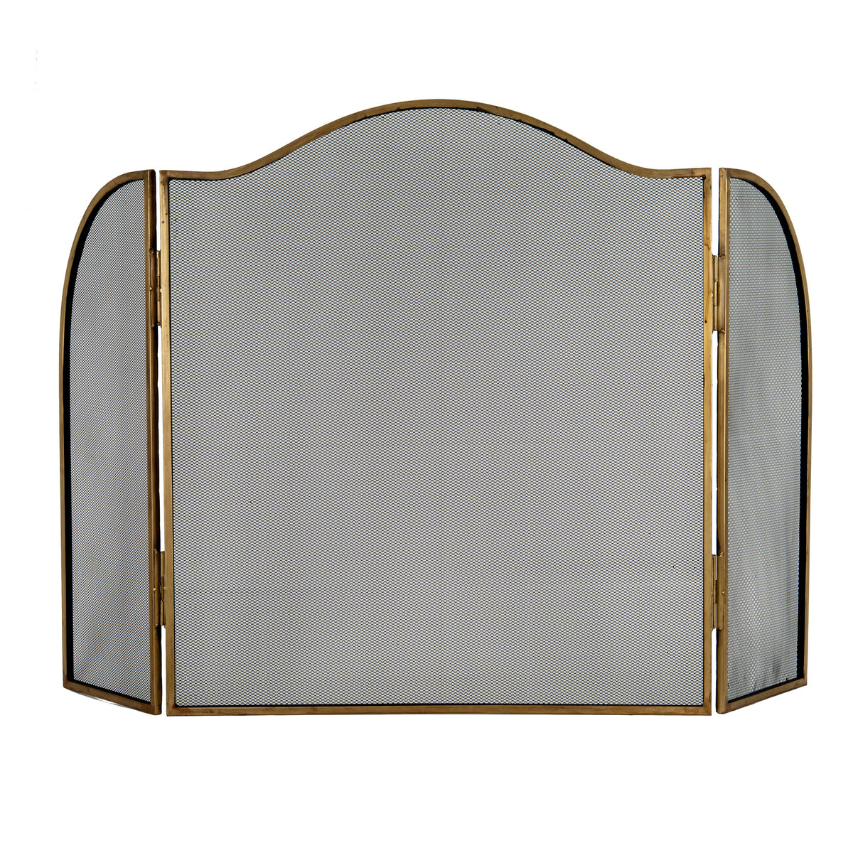 Kirkley Large Antiqued Brass Fire Screen