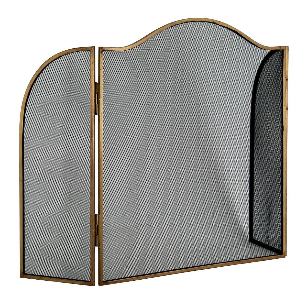 Kirkley Large Antiqued Brass Fire Screen