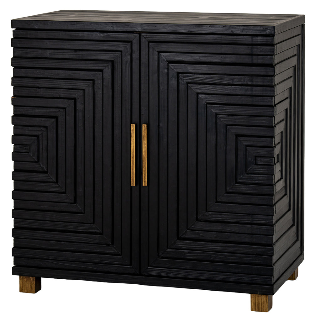 Pigdon Black Two Door Small Sideboard