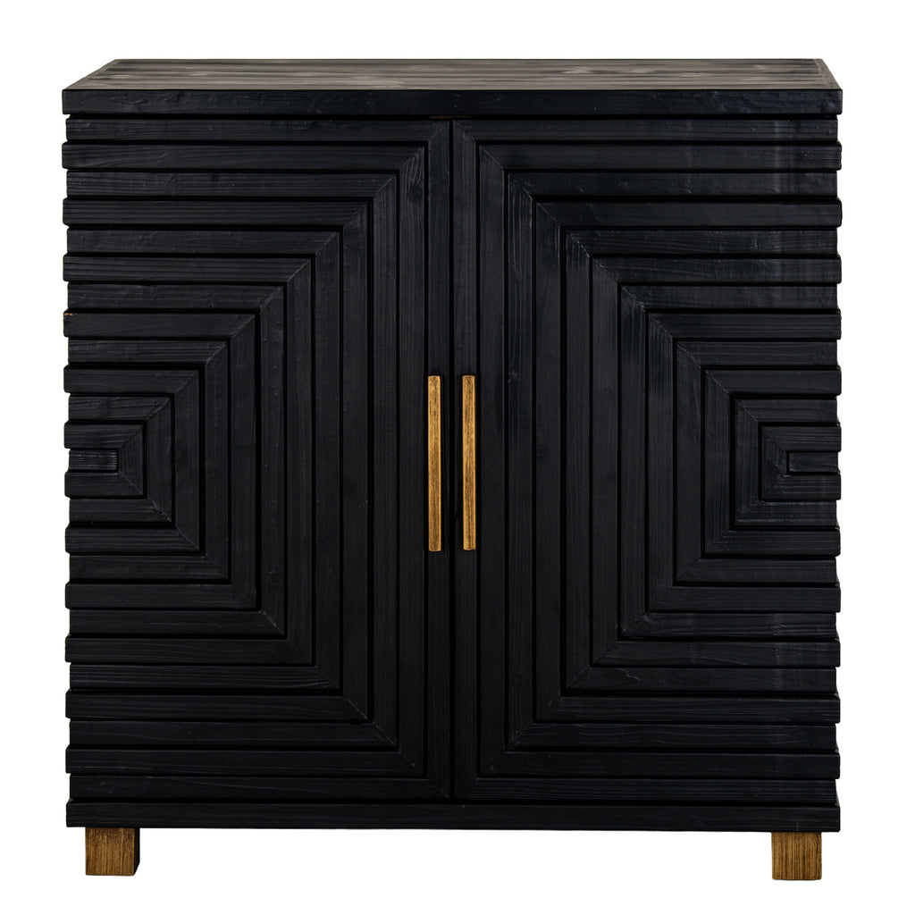 Pigdon Black Two Door Small Sideboard