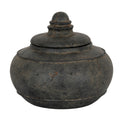 Embleton Large Black Ceramic Pot With Lid