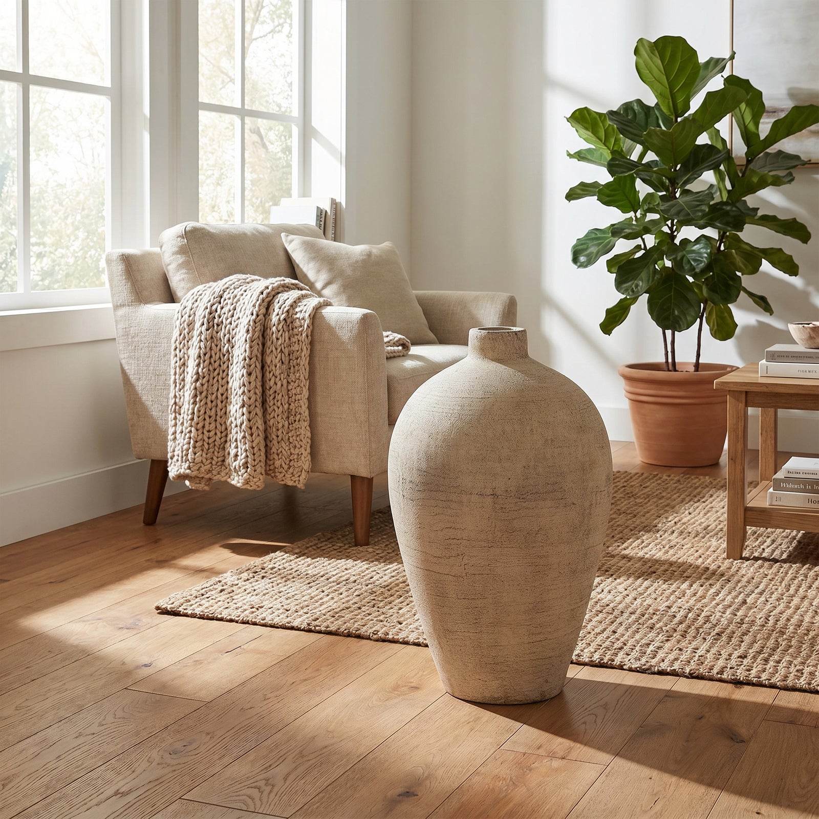 Lyne Large Organic Ceramic Vase