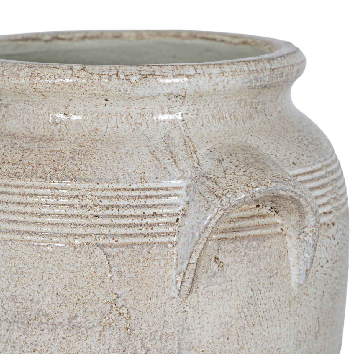 Boulmer Large Ceramic Pot With Handles