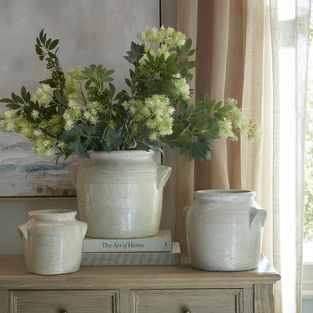 Boulmer Large Ceramic Pot With Handles