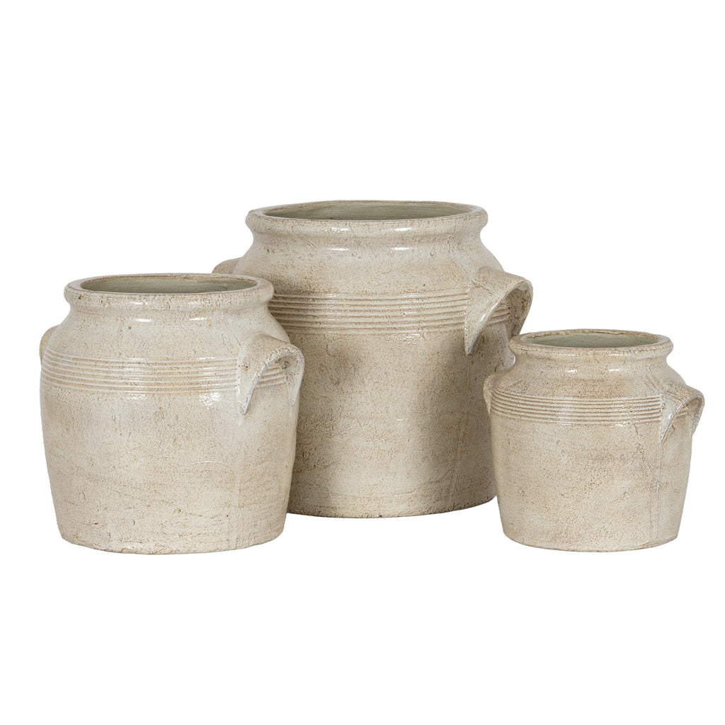 Dunstan Medium Ceramic Pot With Handles