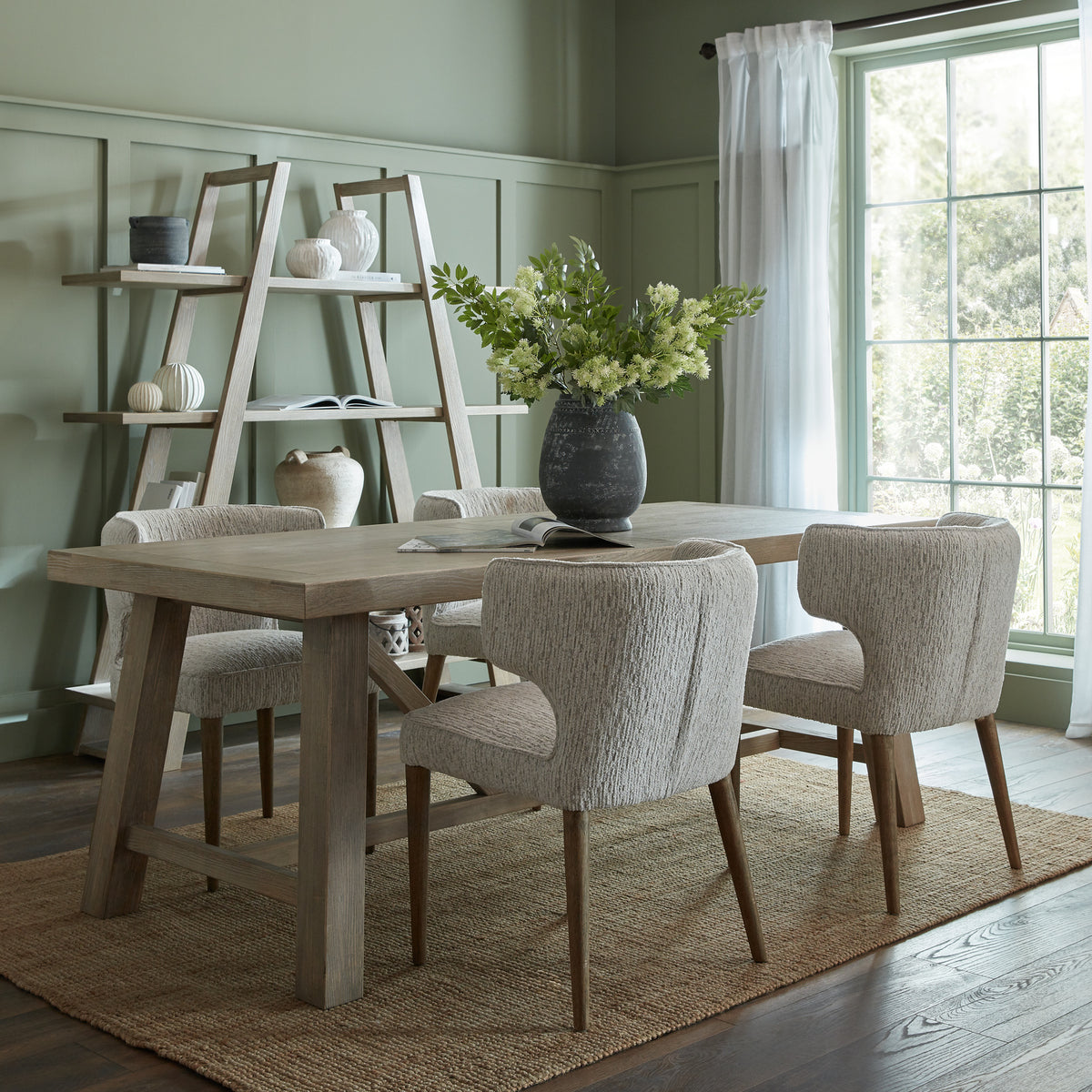Cresswell Large Wooden Dining Table