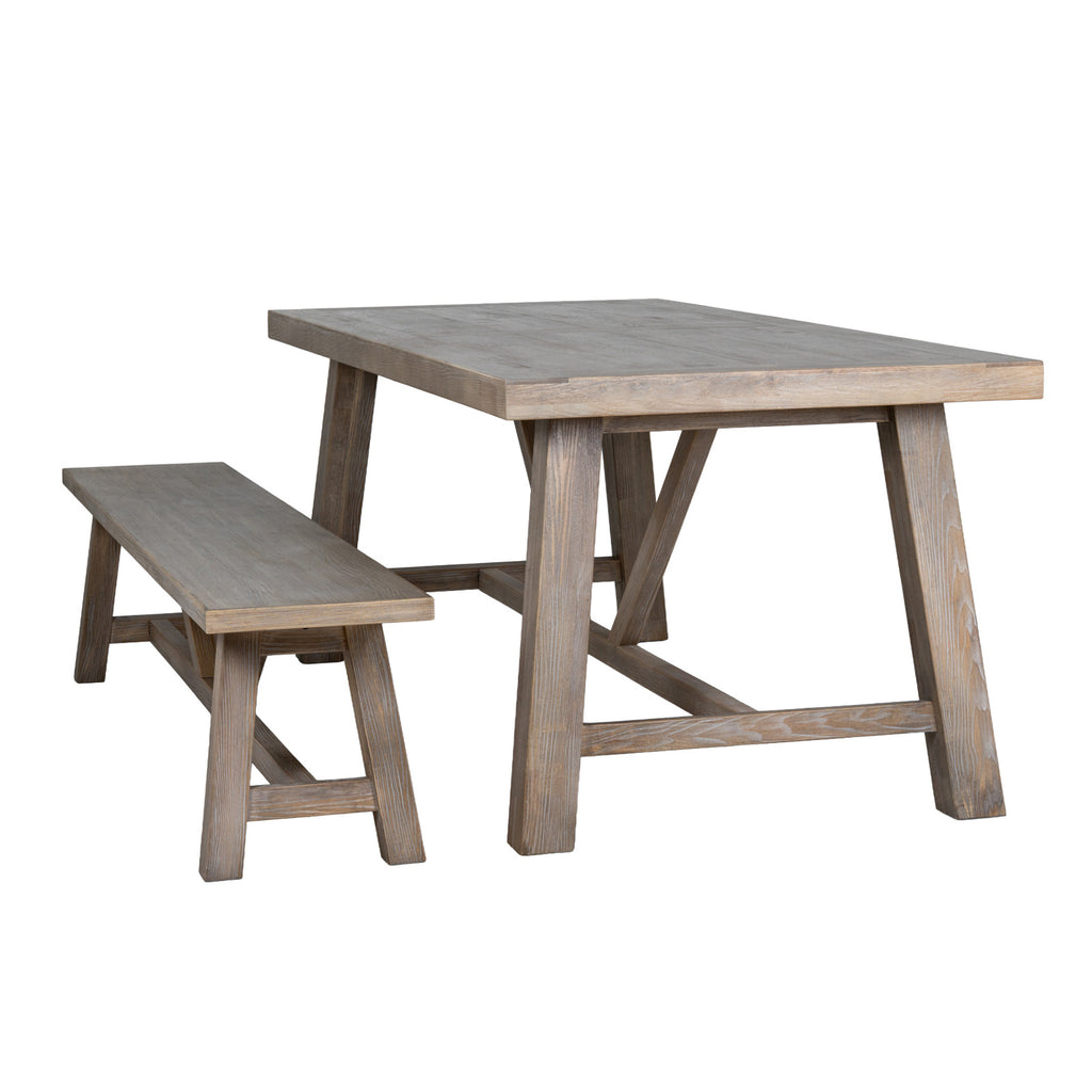 Lynemouth Large Wooden Dining Bench