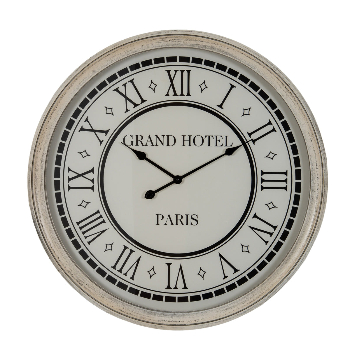 Ulgham Large Grey Glass-Fronted Wall Clock