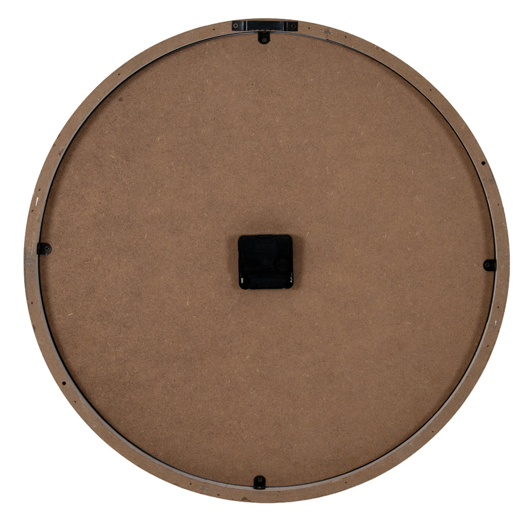 Pegswood White Glass-Fronted Wall Clock