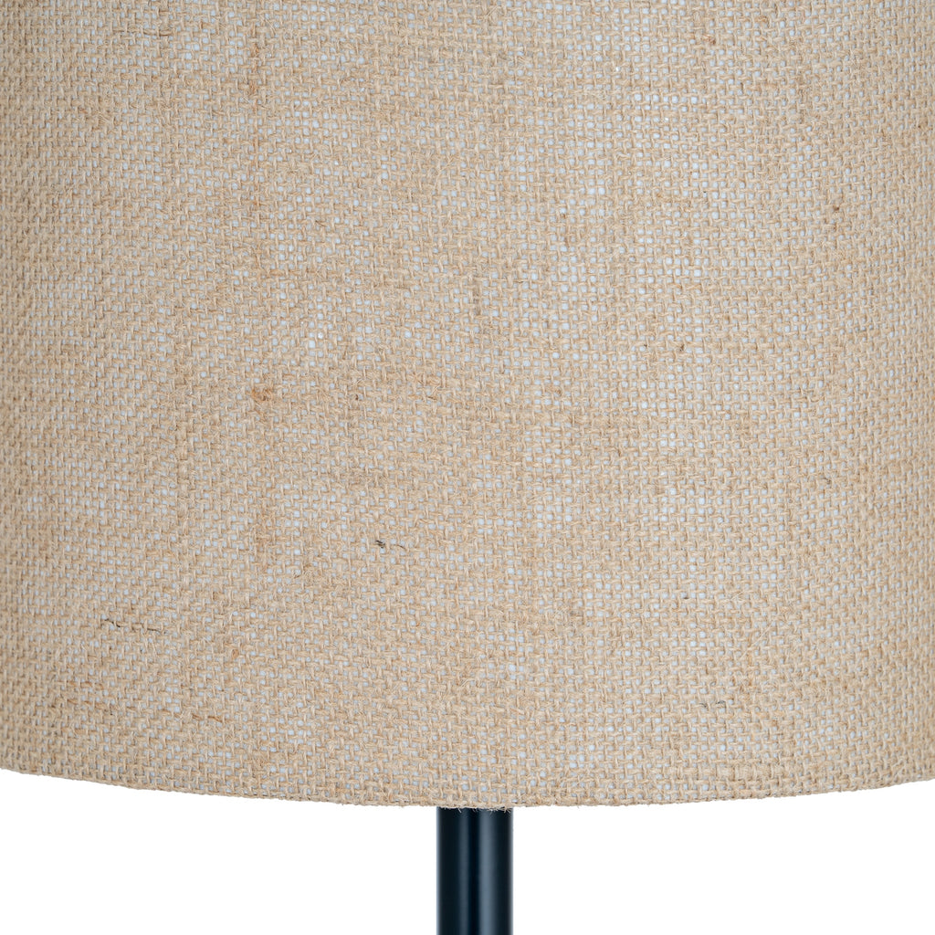 Warkworth Black Cannon Floor Lamp