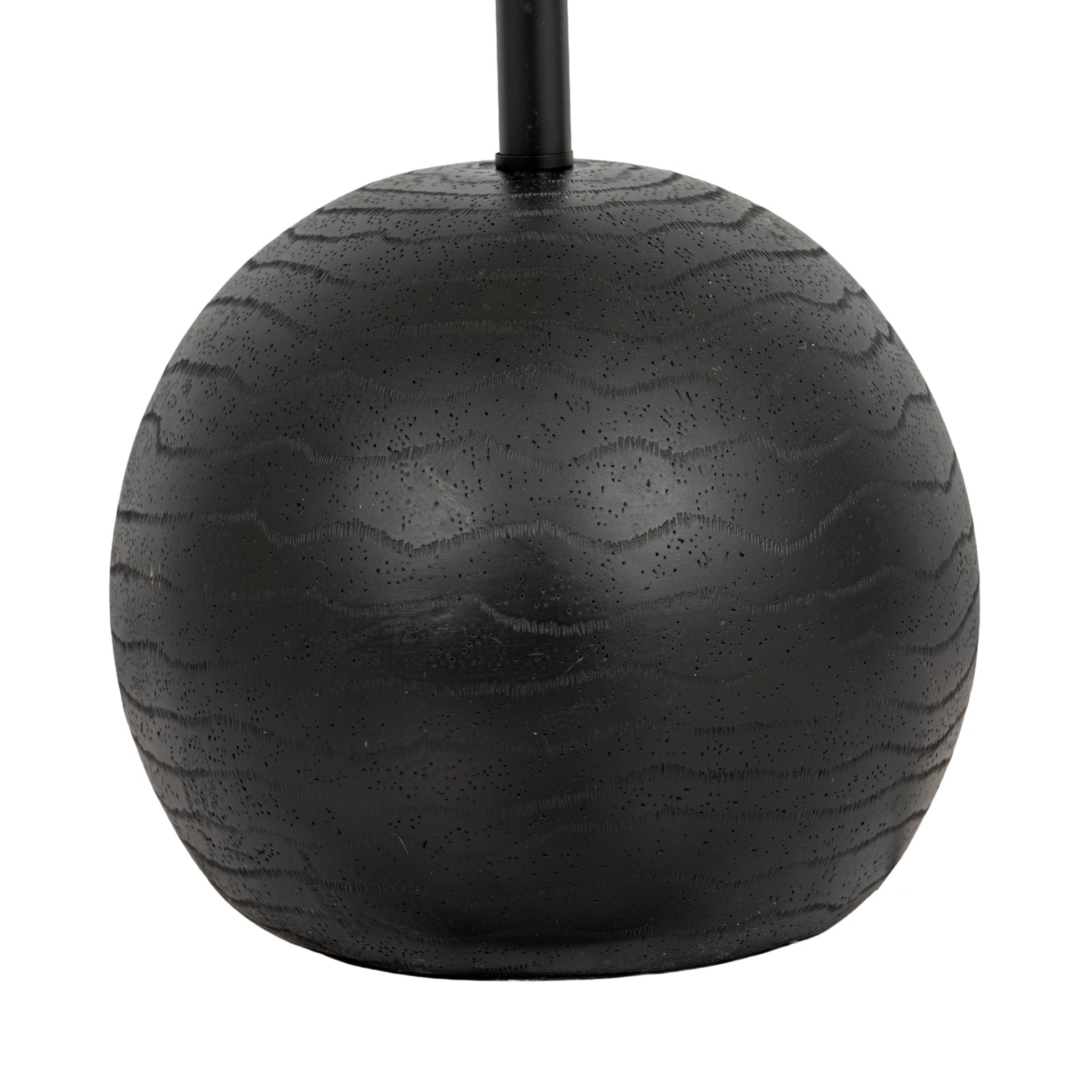 Warkworth Black Cannon Floor Lamp