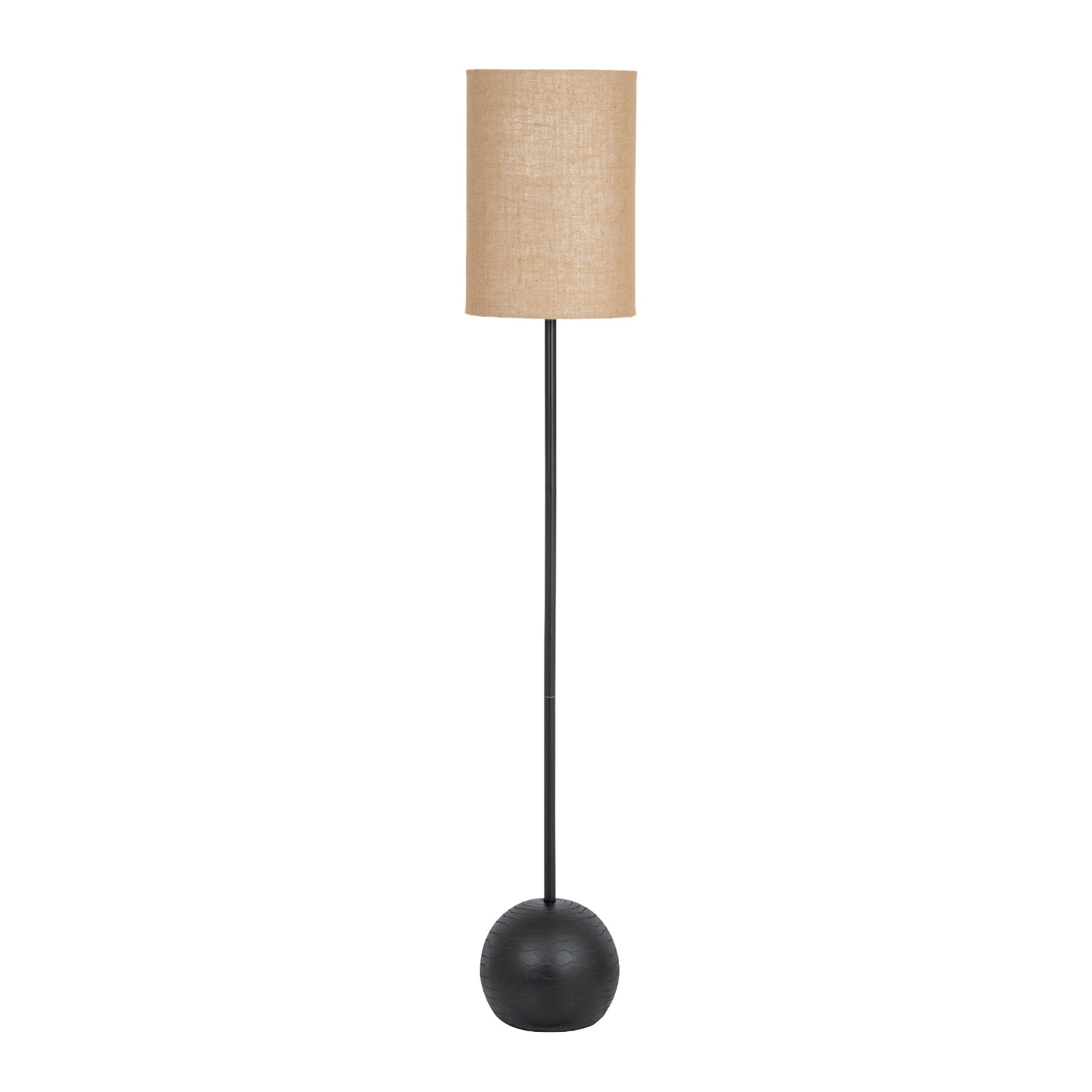 Warkworth Black Cannon Floor Lamp