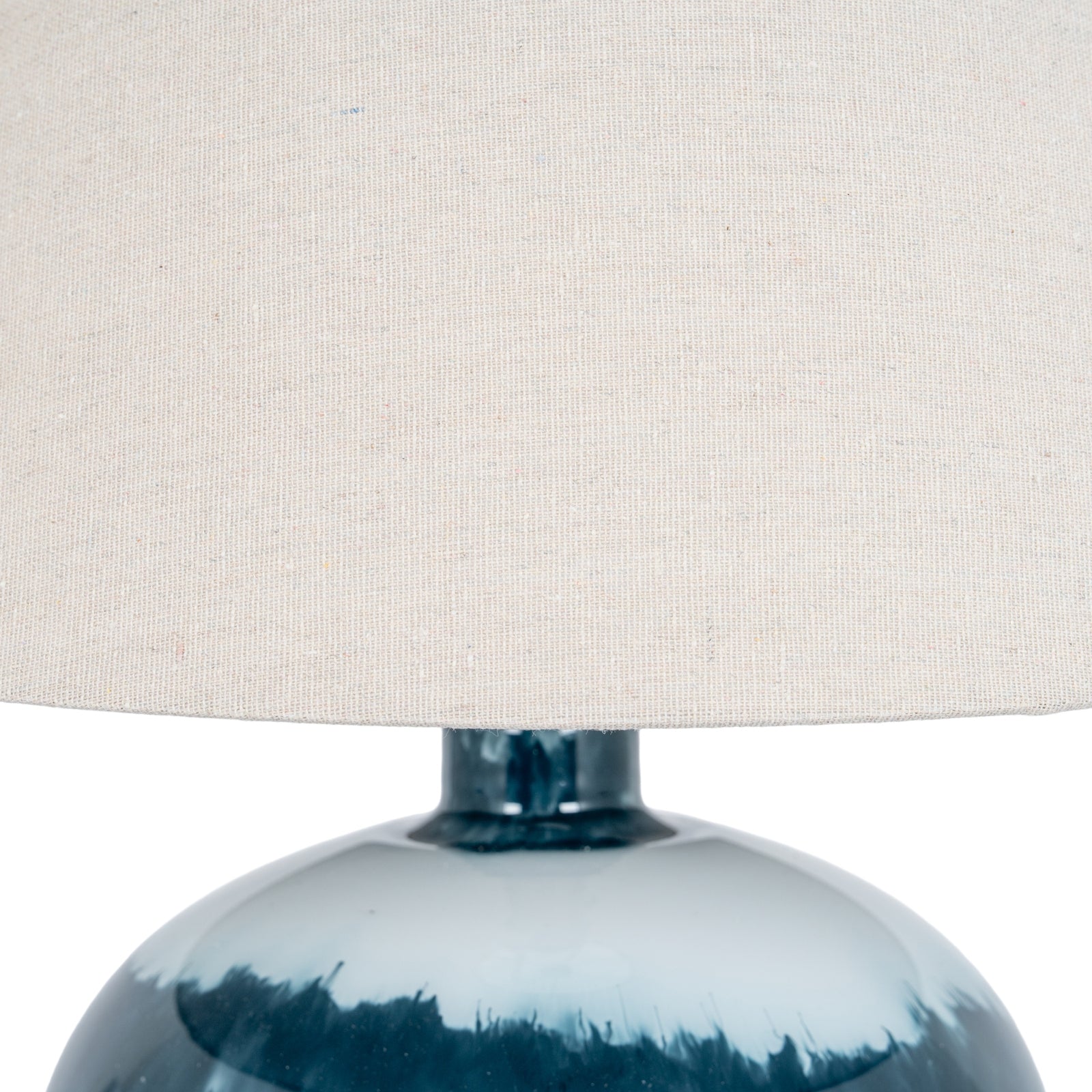 Barrasford Squat Glass Table Lamp