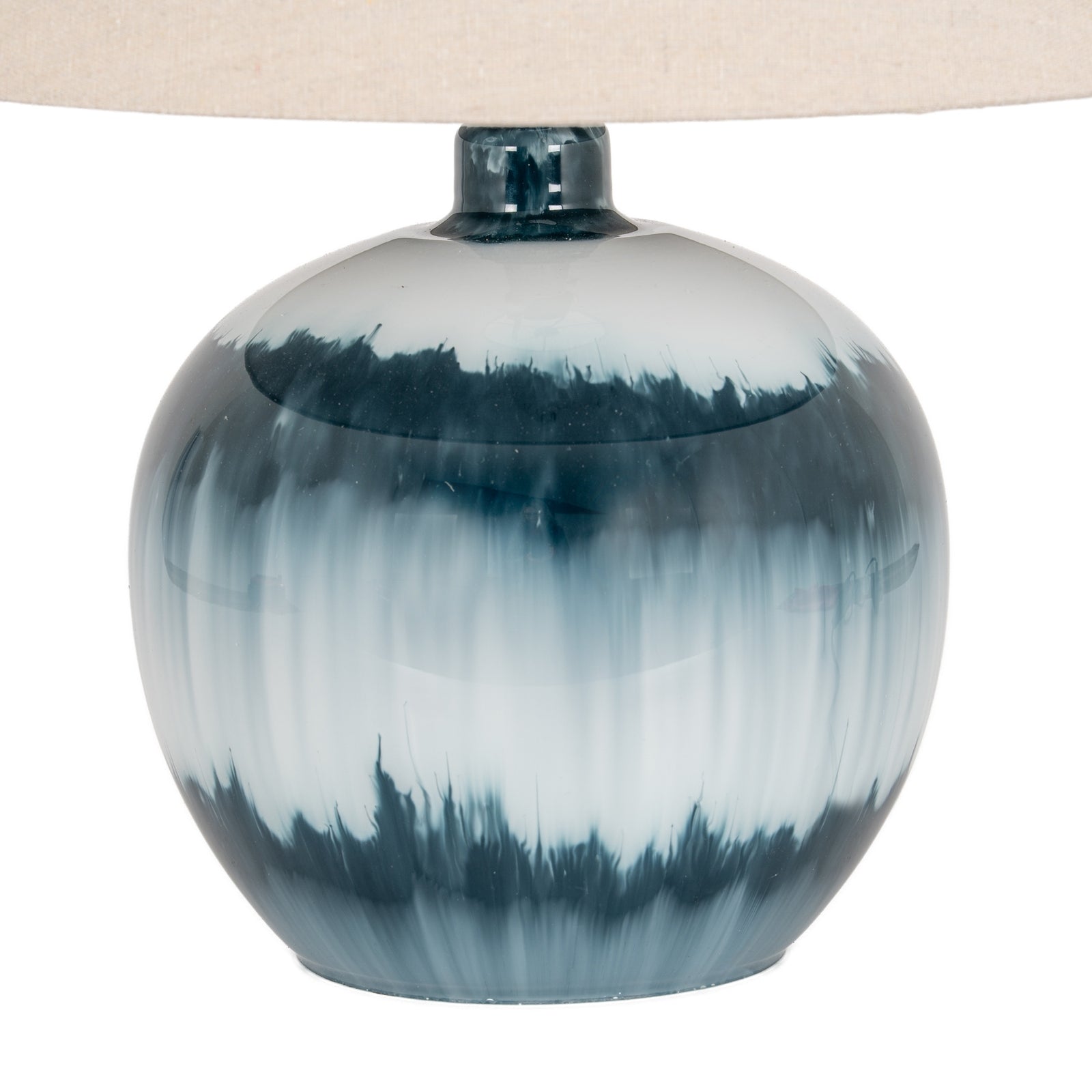 Barrasford Squat Glass Table Lamp