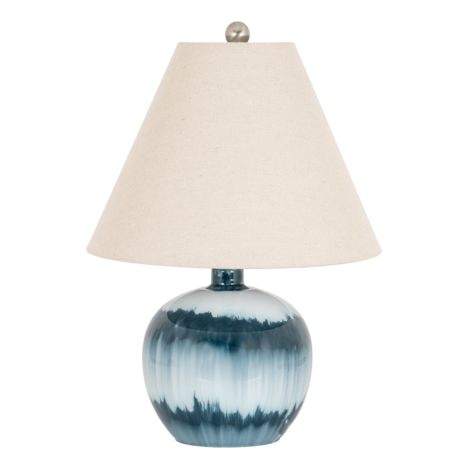 Barrasford Squat Glass Table Lamp