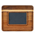 Acacia Serving Tray with Slate