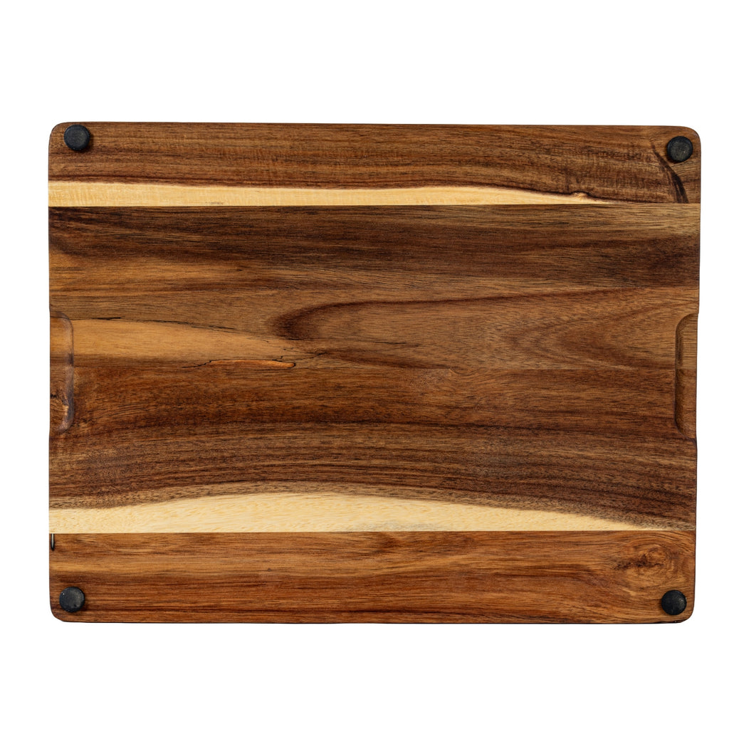 Seaton Acacia Cheese Board Set With Grey Bowls