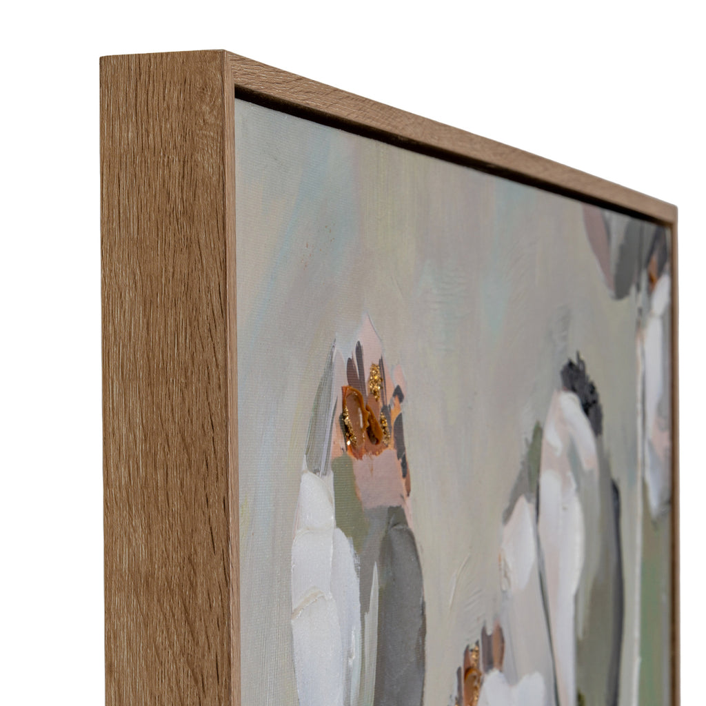 Ovingham Hand Painted Seed Head Framed Canvas
