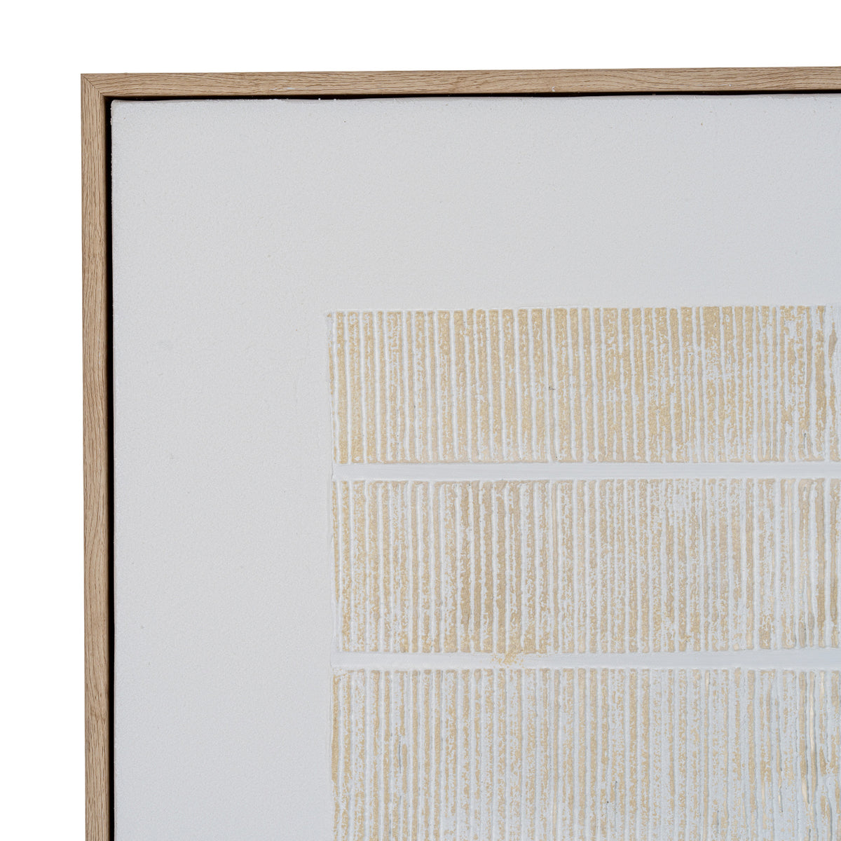 Bywell Textured Line Framed Canvas