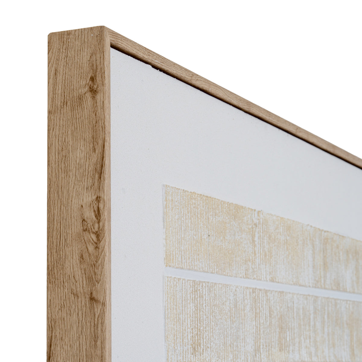 Bywell Textured Line Framed Canvas