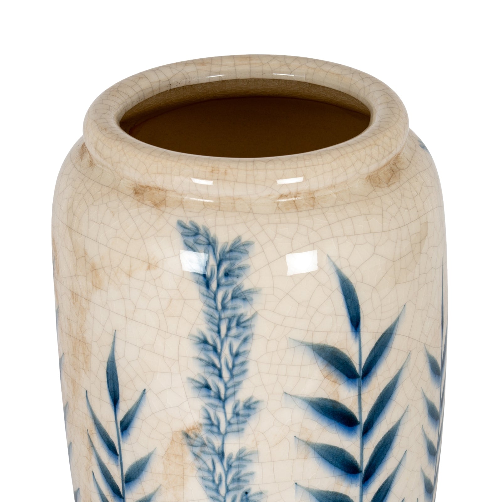 Abberwick Blue Floral Tall Vase