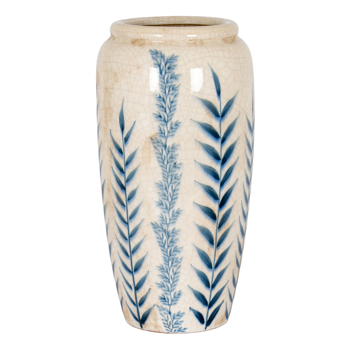 Abberwick Blue Floral Tall Vase