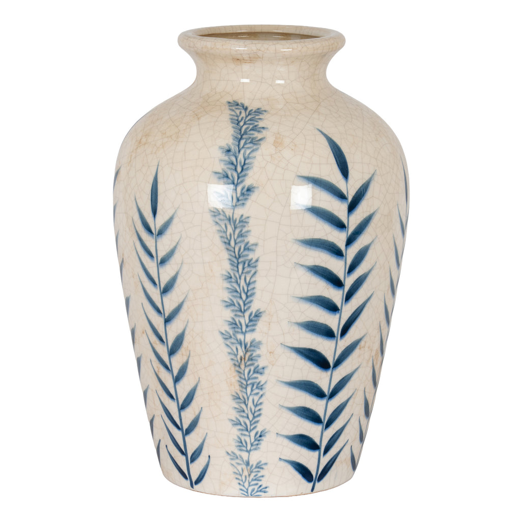 Callaly Blue Floral Ceramic Vase