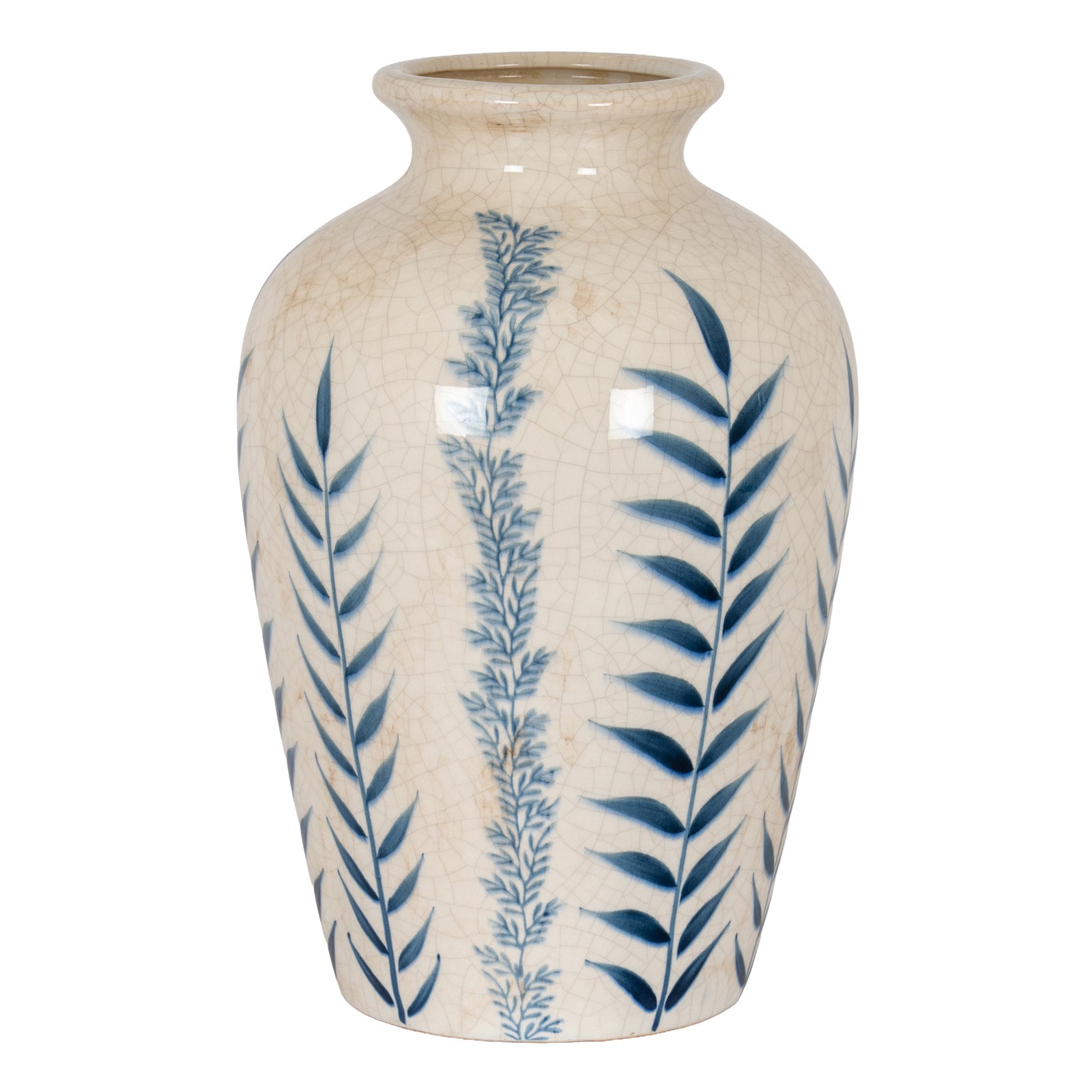 Callaly Blue Floral Ceramic Vase