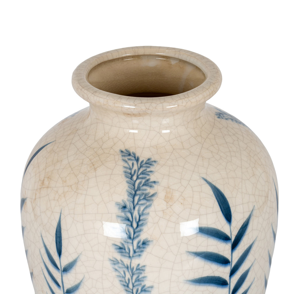 Callaly Blue Floral Ceramic Vase
