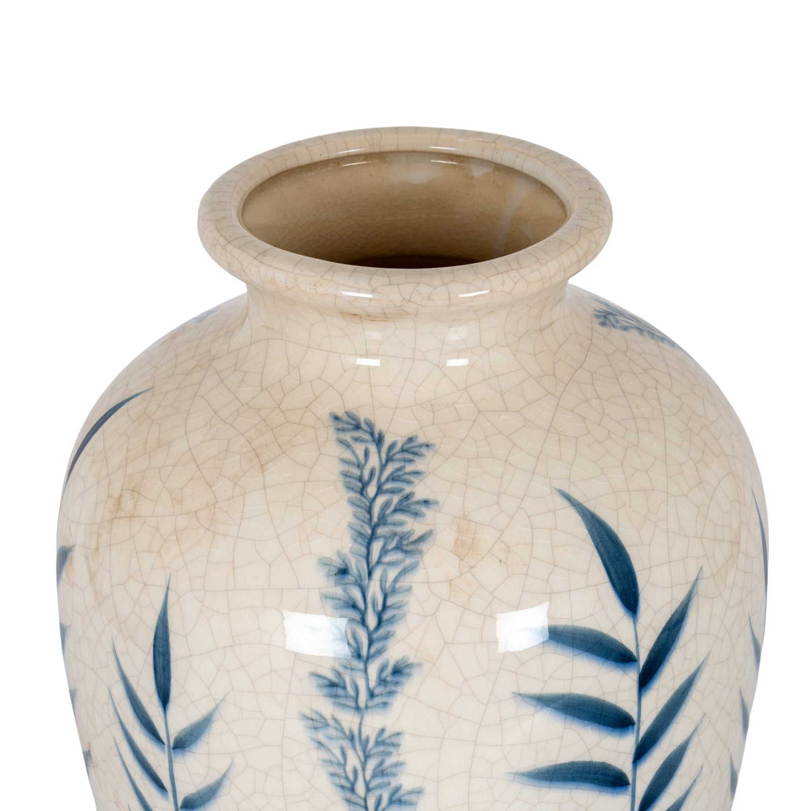 Callaly Blue Floral Ceramic Vase