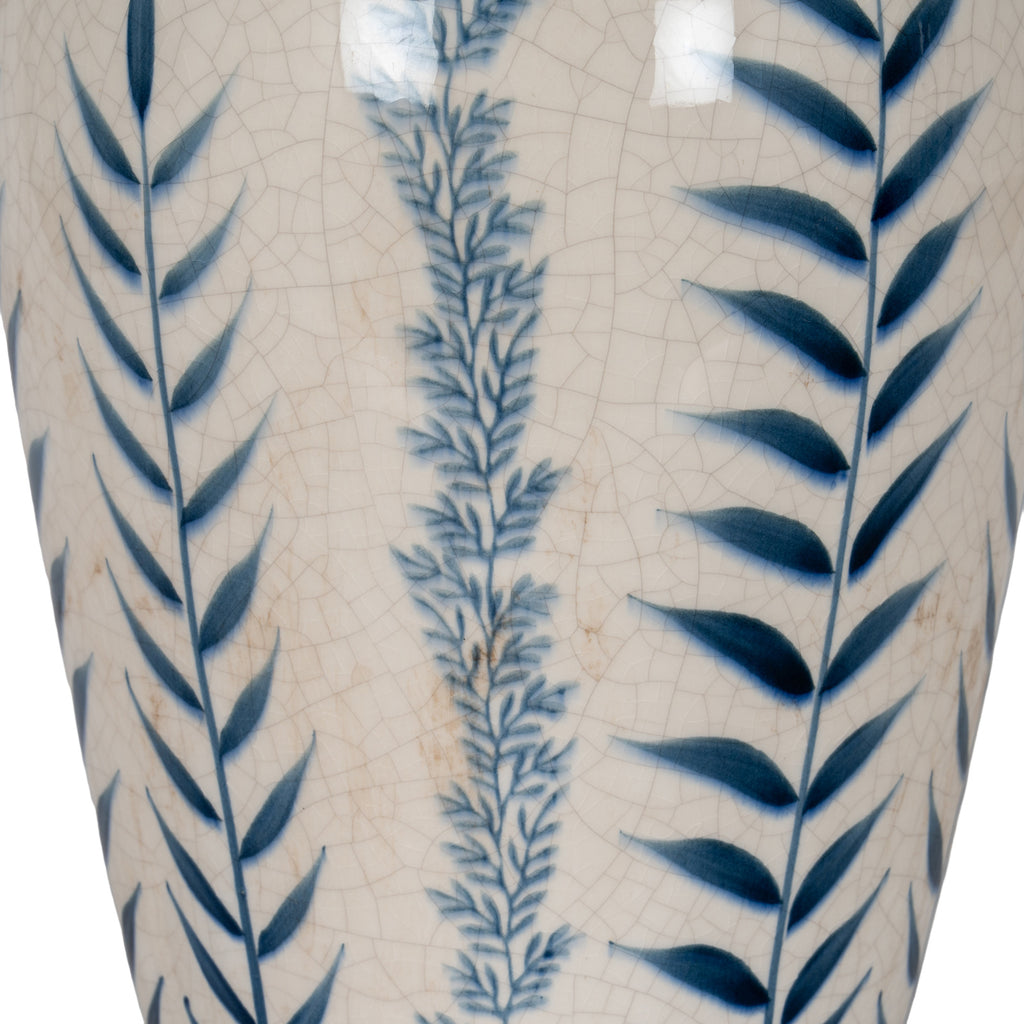 Callaly Blue Floral Ceramic Vase
