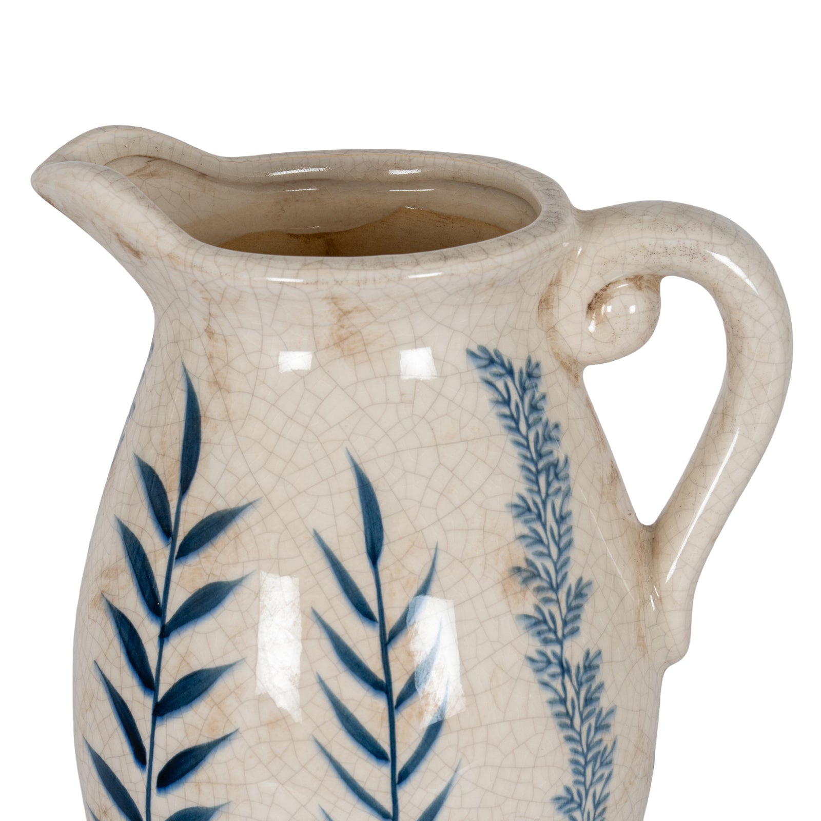 Bolton Blue Floral Jug Vase