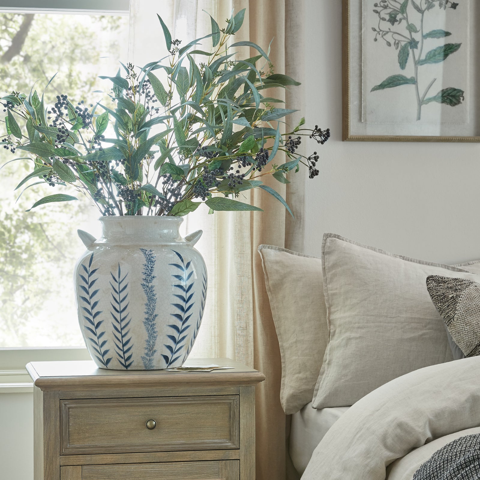 Sharperton Blue Floral Vase