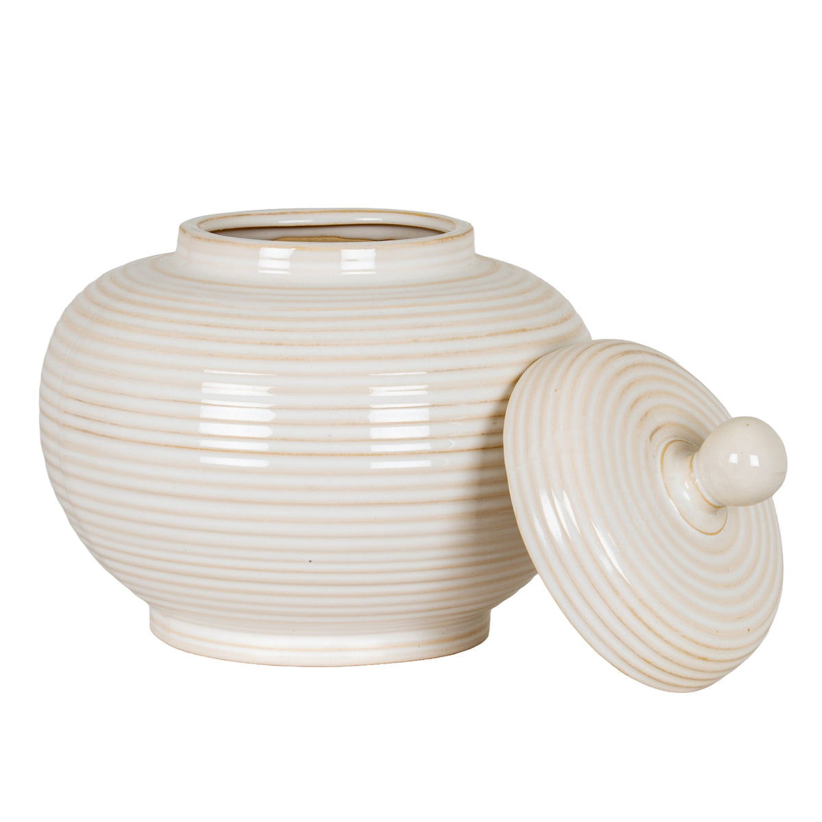 Anick Large Lidded Ceramic Jar