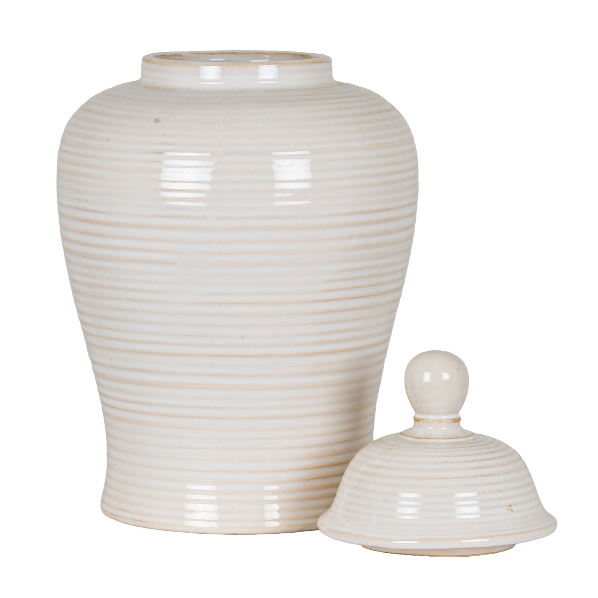 Chollerford Lidded Ceramic Ginger Jar